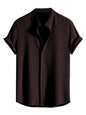 Greciilooks MenS Regular Fit Shirt (Gl-Ms-6249_Brown