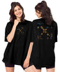 SHODOX Bio-Washed Anti Bacterial 100% Pure Cotton Womens Oversized Latest Aesthetic Premium Printed T-Shirt | Cozy Soft, Less Wr