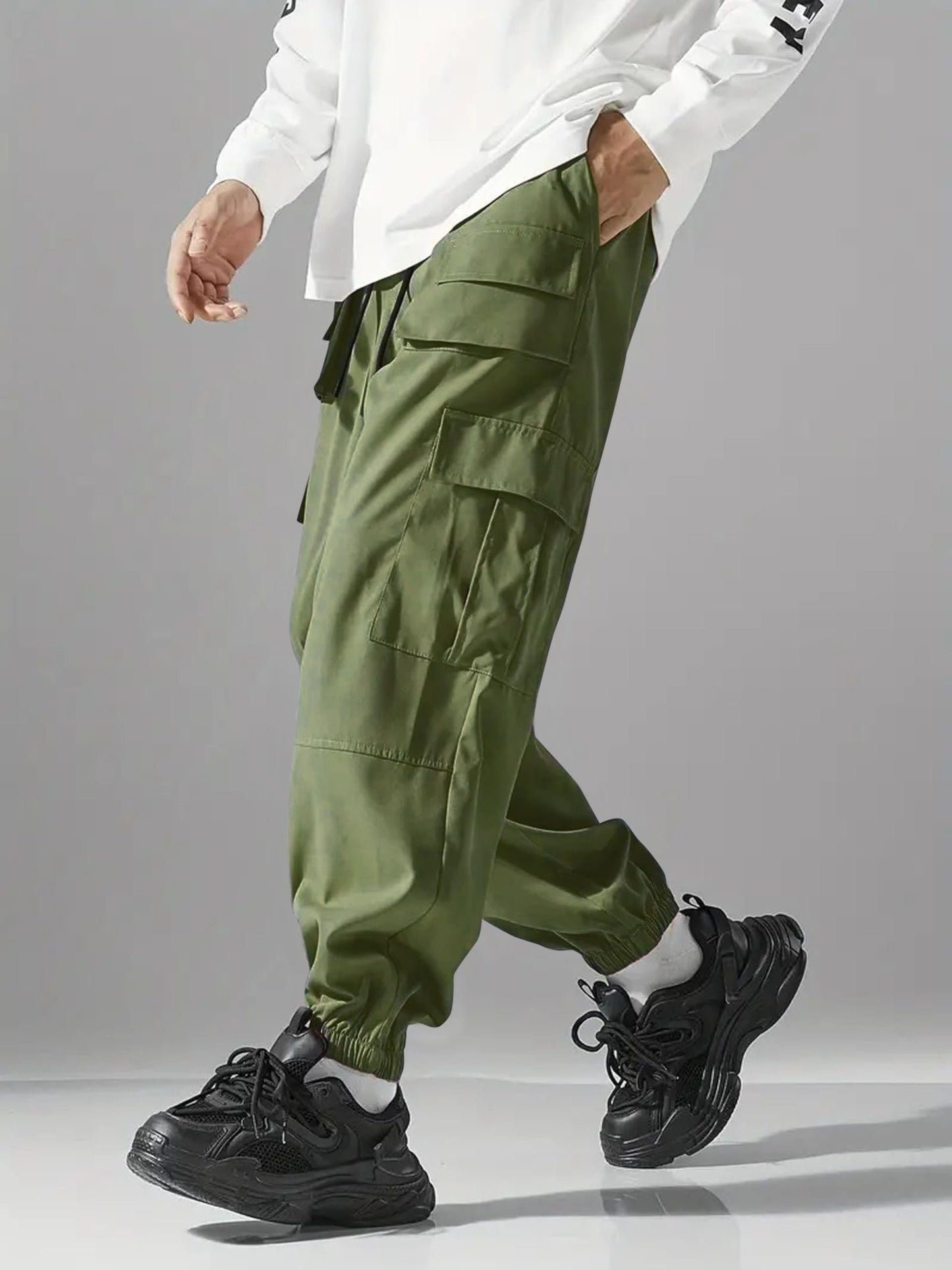 Indoprimo Men Cargo || Men Cargo Pants || Men Cargo Pants Cotton || Cargos For Men || Men Cargo Trouser - Paris (In, Alpha, 2Xl,