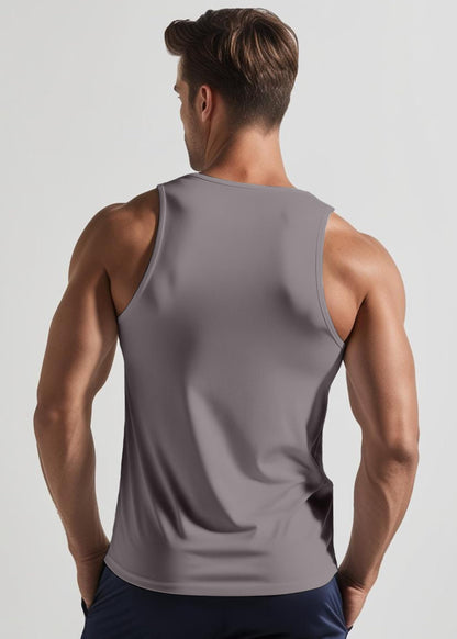 Peppyzone Mens Printed Regular Fit Vest (TT-Bulls23-891_Grey2
