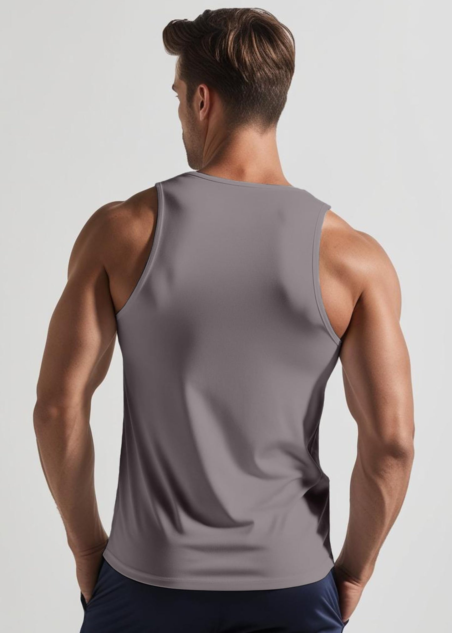 Peppyzone Mens Printed Regular Fit Vest (TT-Bulls23-891_Grey3