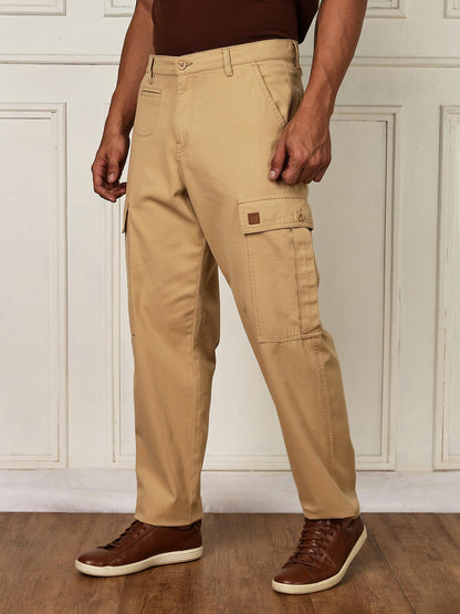 Thomas Scott Mens | Solid | Light Weight | Breathable Fabric | 6 Pocket | Mid Rise | Regular Fit | 100% Cotton | Button Waist |