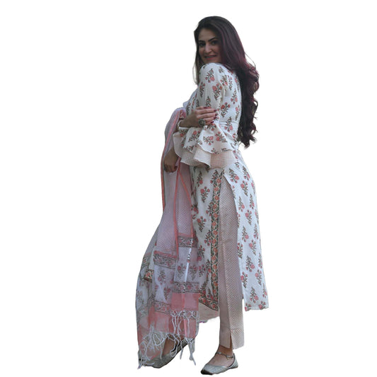 Yashika Cotton Blend Women Kurti Set