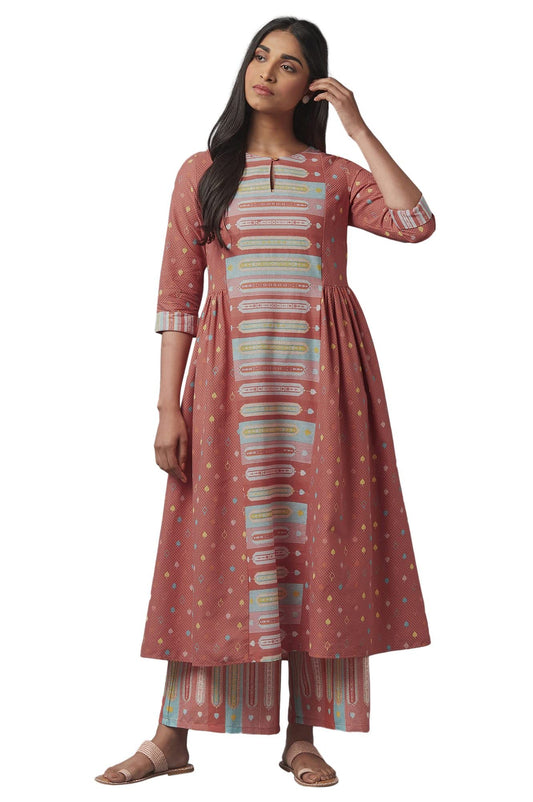 W for Woman Women's Cotton Flared Kurta