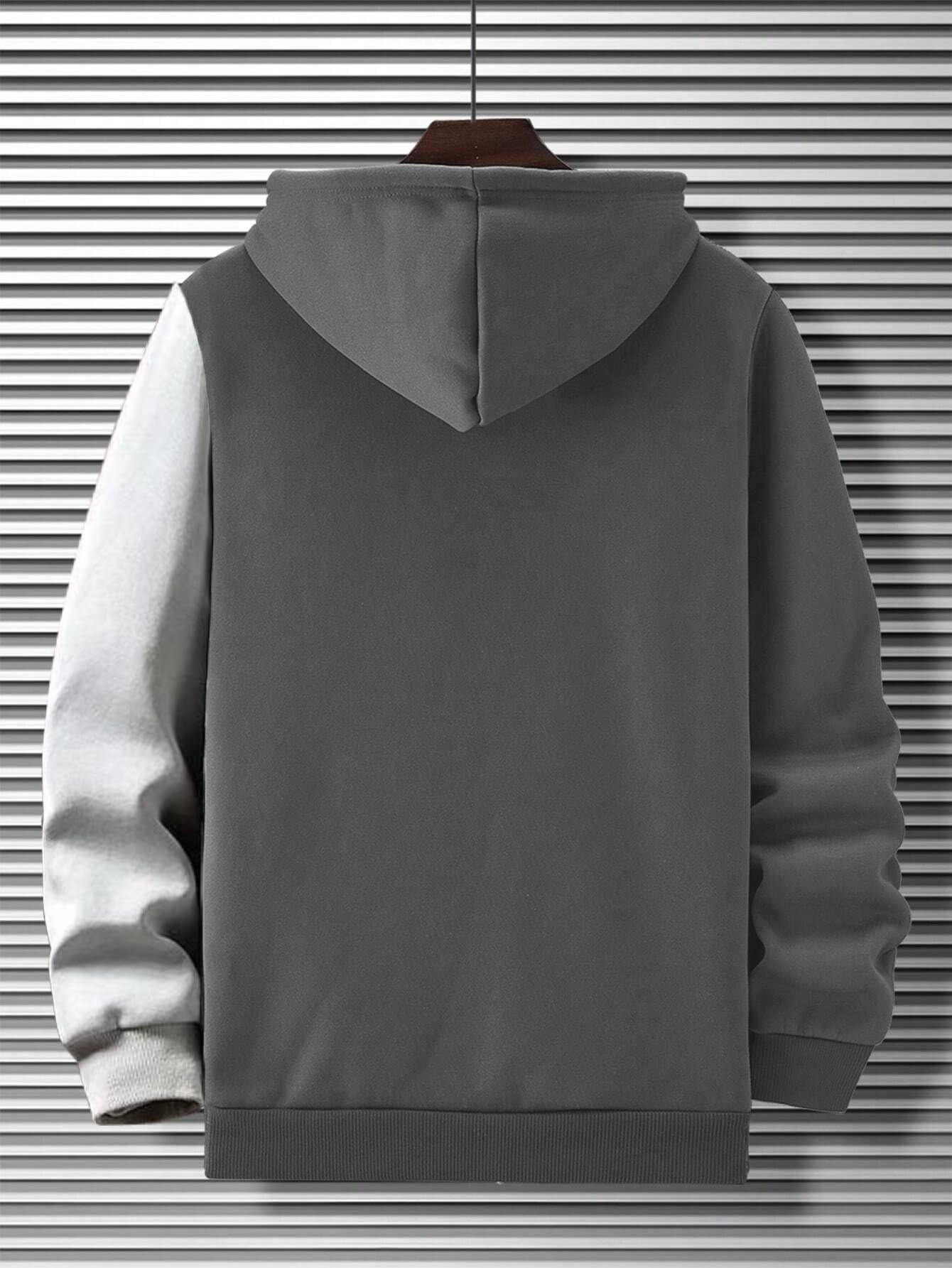 TAGAS Mens Streetwear Graphic Hoodie|Sweatshirt for Men Stylish | Hoodie (Sweatshirt) for Mans| Grey