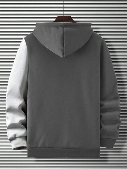 TAGAS Mens Streetwear Graphic Hoodie|Sweatshirt for Men Stylish | Hoodie (Sweatshirt) for Mans| Grey