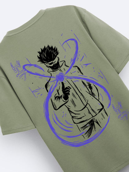 ADRO Oversize T Shirt for Men | Drop Shoulder Cotton T Shirt | Anime Oversize T-Shirt | Luffy T Shirt Gear 5| Trendy Front and B