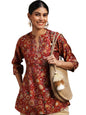 Libas WomenS Silk Blend Printed A-Line Kurtis (29110O_Red