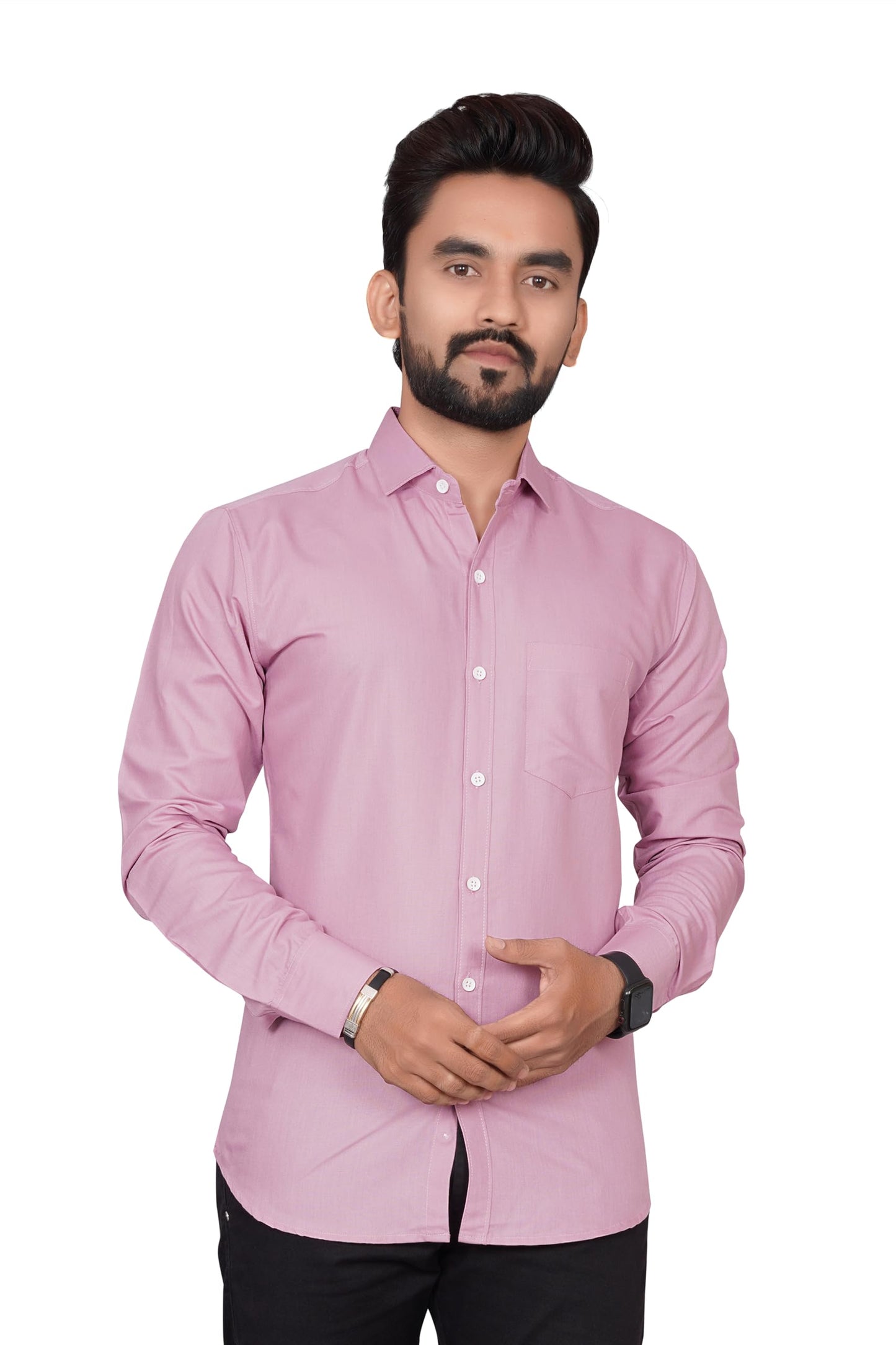 Besix Full Sleeve Purple Formal Shirt For Men Cotton Regular Fit Casual - Pure Premium Branded Shirts For Men Formal Stylish Sli