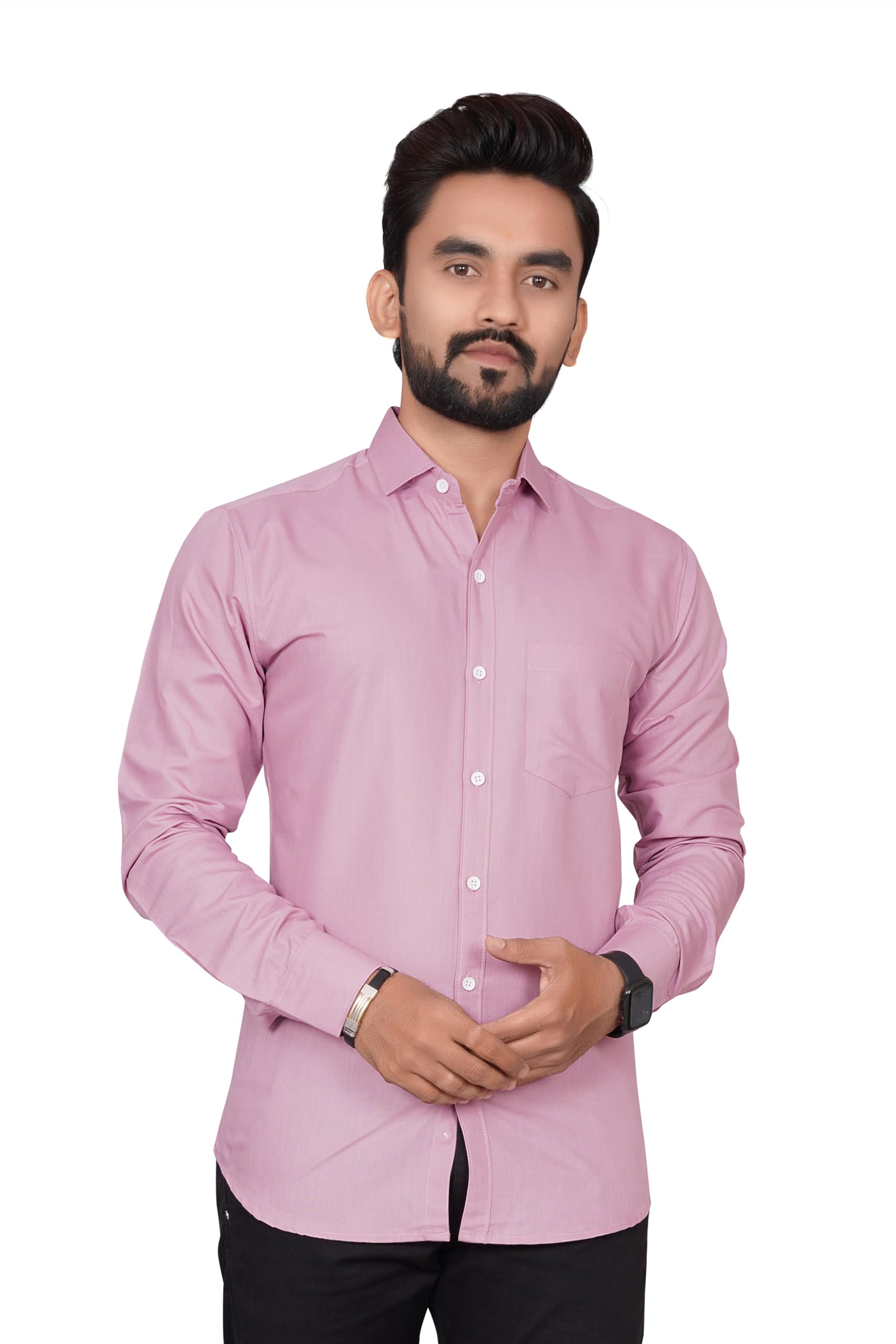 Besix Full Sleeve Purple Formal Shirt For Men Cotton Regular Fit Casual - Pure Premium Branded Shirts For Men Formal Stylish Sli
