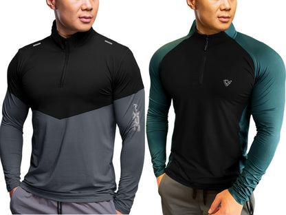 Noble Monk MenS Active Wear Regular Fit T Shirt |Full Sleeves |Casual T-Shirt For Men