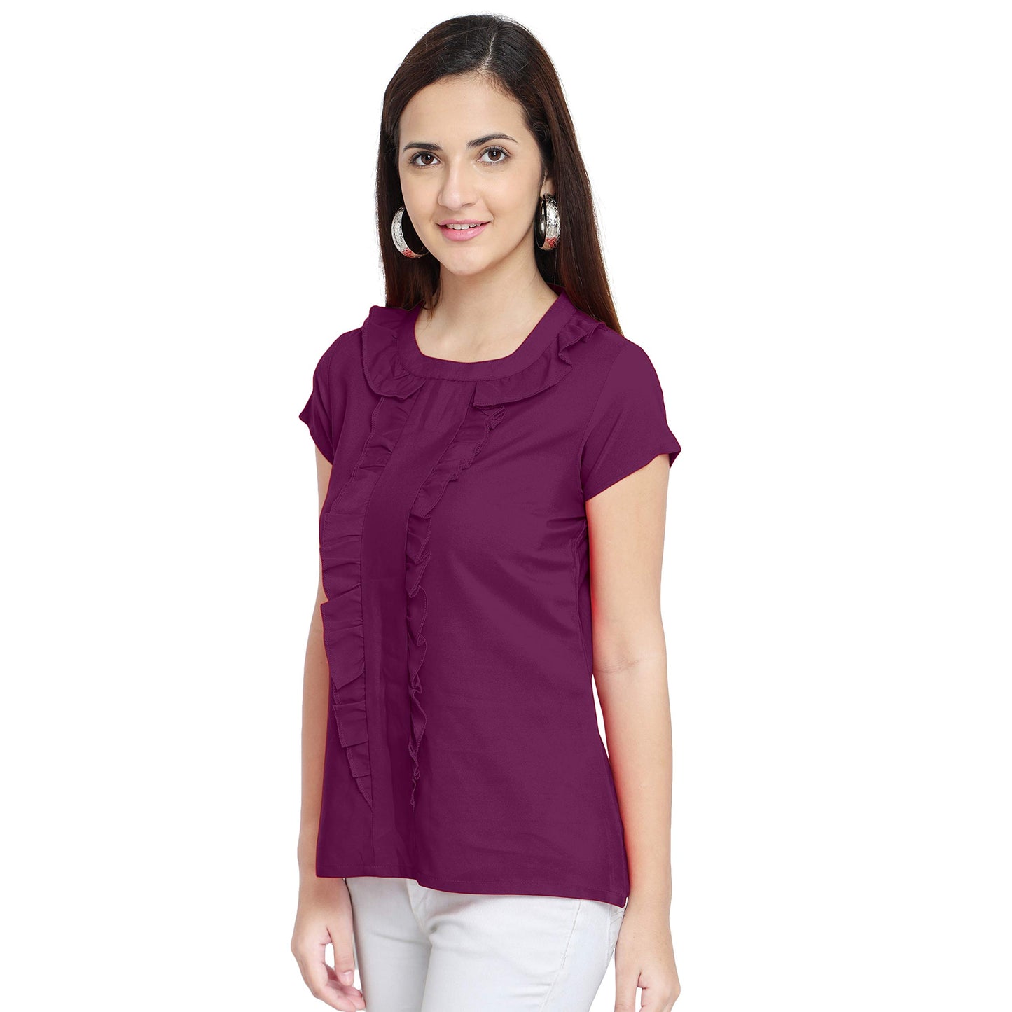 OOMPH! Western Dresses for Women Purple - mt61