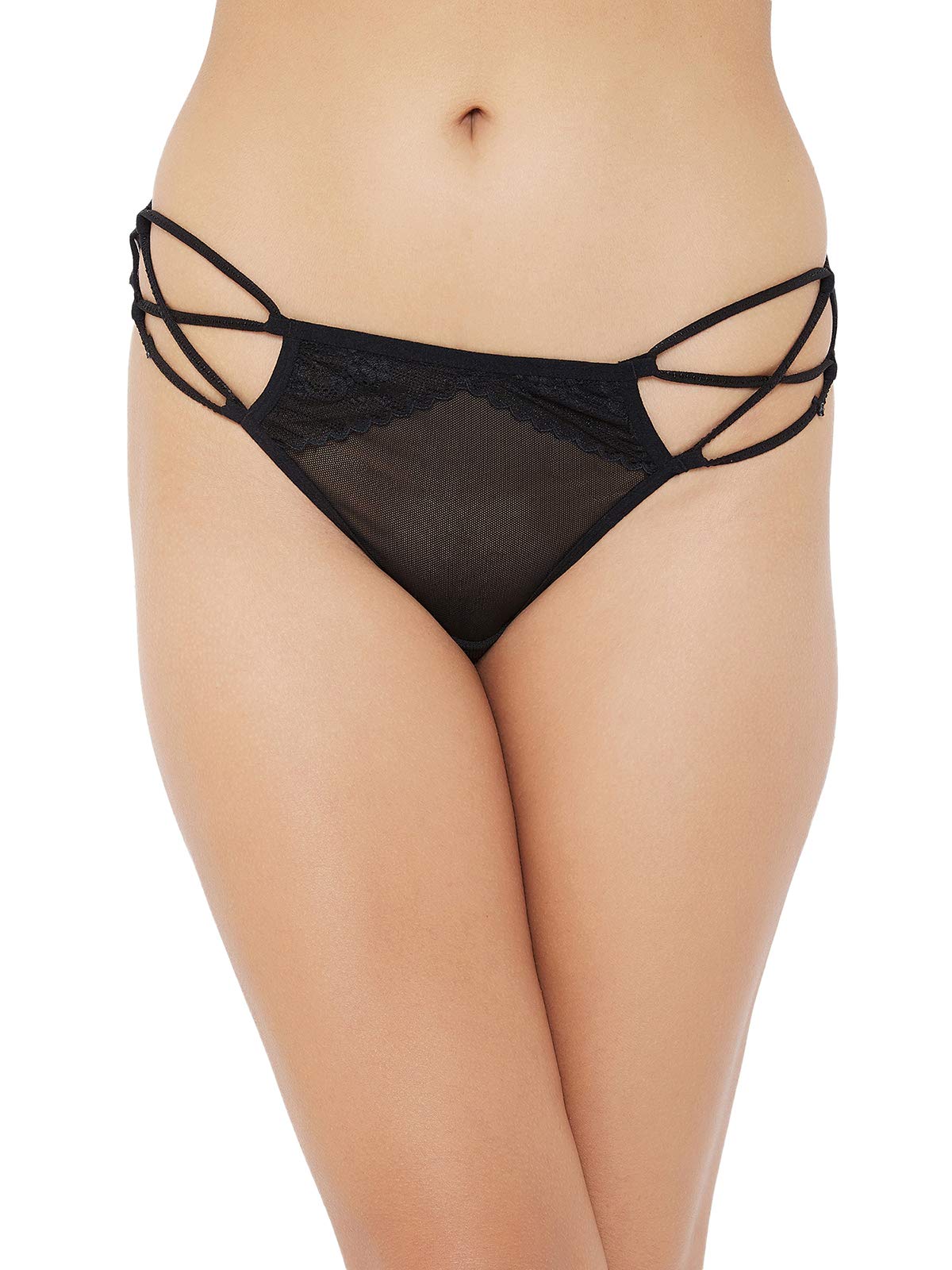 Clovia Womens Plain/Solid Underwear (PN1909P13S_Black_Small)