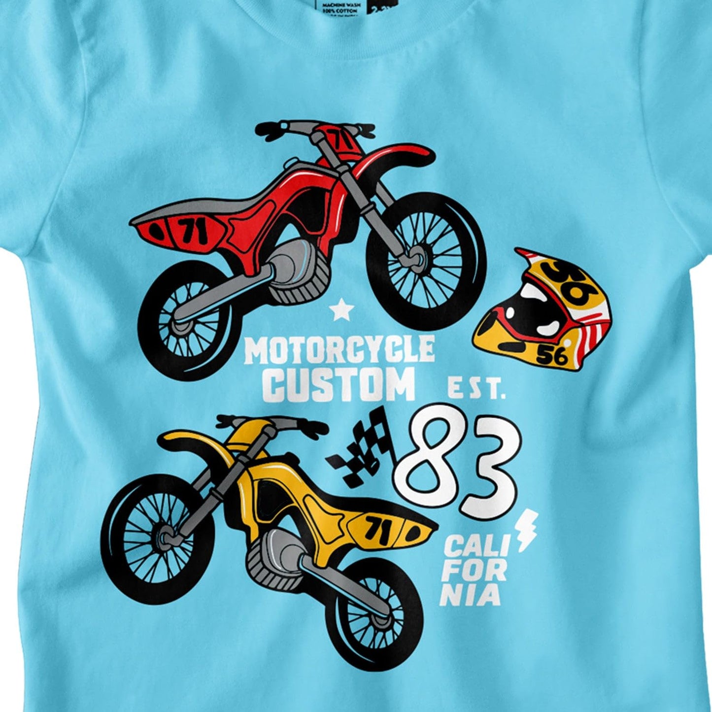 Bon Organik Boys Regular Fit T-Shirt (BON12161_Blue