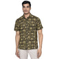 Fabindia MenS Printed Comfort Shirt_Light Green Xs