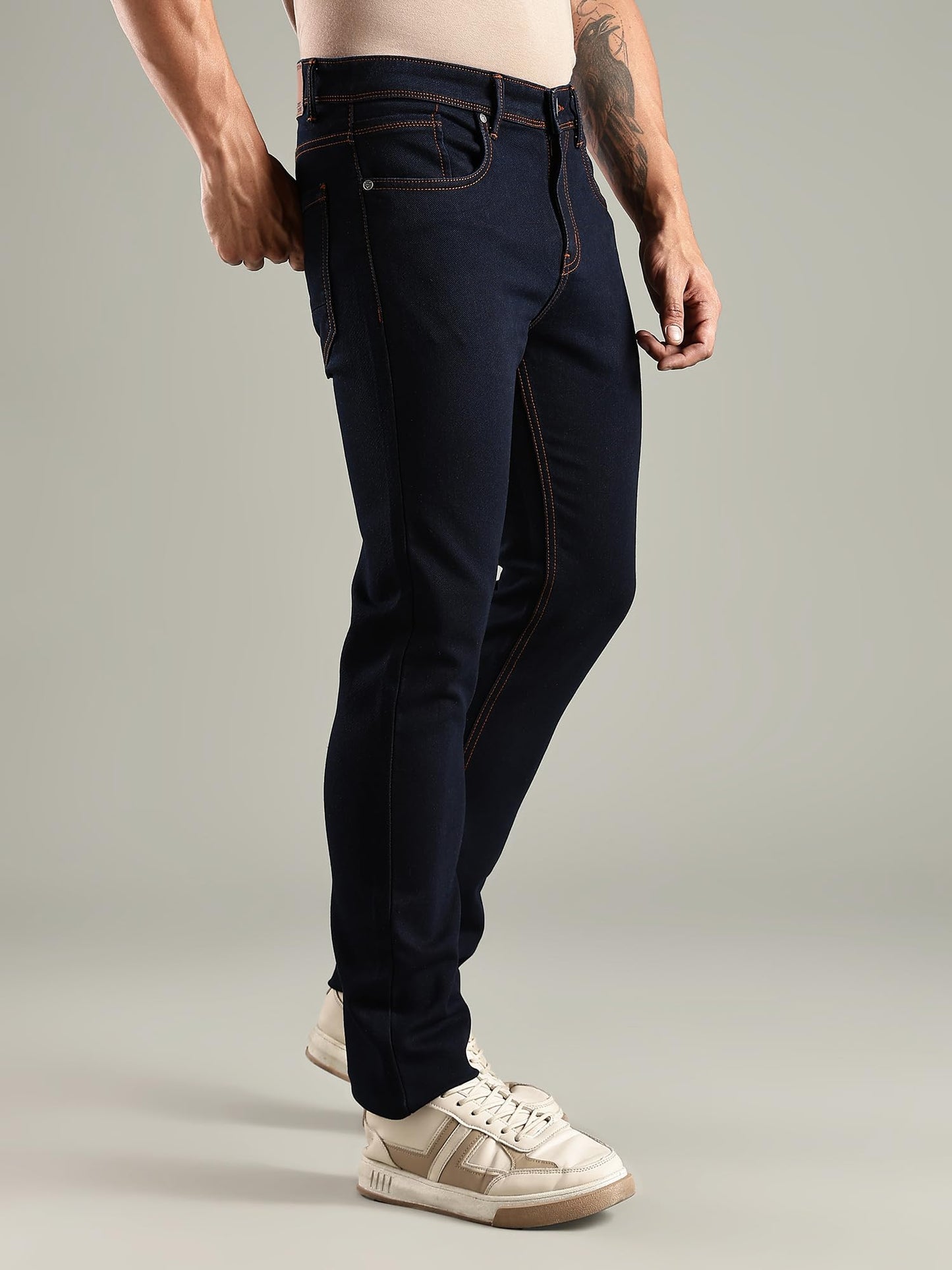 Thomas Scott Mens | Mild Fade | Stright Fit | Denim | Regular Wear | Stretchable | Casual Jeans for Men
