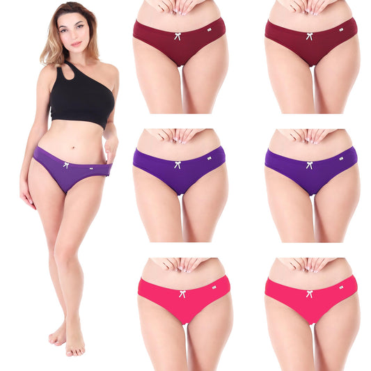 Xjarvis Caribeanchic WomenS Hipster Panty - Soft Stretchable Combed Cotton Underwear, High Coverage Bikini Briefs, Breathable &
