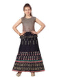 Aarika Girl's Cotton (Lehenga Choli Set_Navy Blue_10-11 Years)