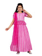 Aarika Girls Ethnic Wear Turquoise Colour Zig Zag Printed Georgette Lehenga Choli Set (4-10 Years)