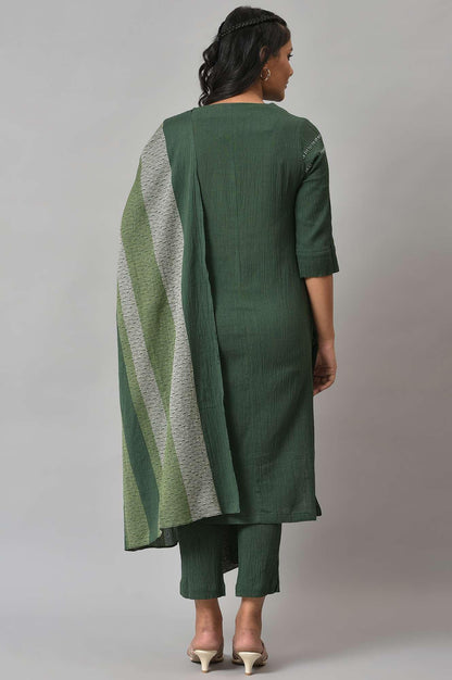 W for Woman Women's Cotton Embroidered Kurta