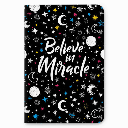Factor Notes Notebook: 90 Gsm, B6, Ruled, 112 Pages Journal Diary (Believe In Miracle)
