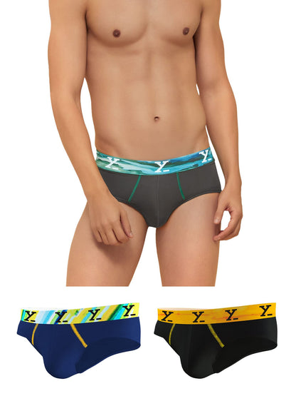 XYXX Mens Micro Modal Briefs - Dynamo Underwear for Men with No-Marks Waistband - Ultra-Light, Antimicrobial, Moisture Absorben