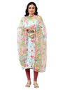Aurelia Women'S Multi-Coloured Floral Printed Georgette Dupatta (Size: Free Size)-A80002-508932