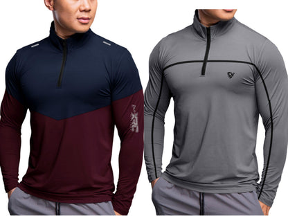 Noble Monk MenS Active Wear Regular Fit T Shirt |Full Sleeves |Casual T-Shirt For Men