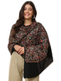 Pashmoda Women Gilkaari Pure Wool Embroidered Shawl (Size 101X203 CM)
