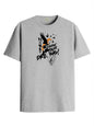 ADRO Mens Anime T Shirt - Premium Cotton Printed Haikyuu Tshirt - Perfect for Haikyuu Fans Print and Comfortable Fit Grey T-Shir