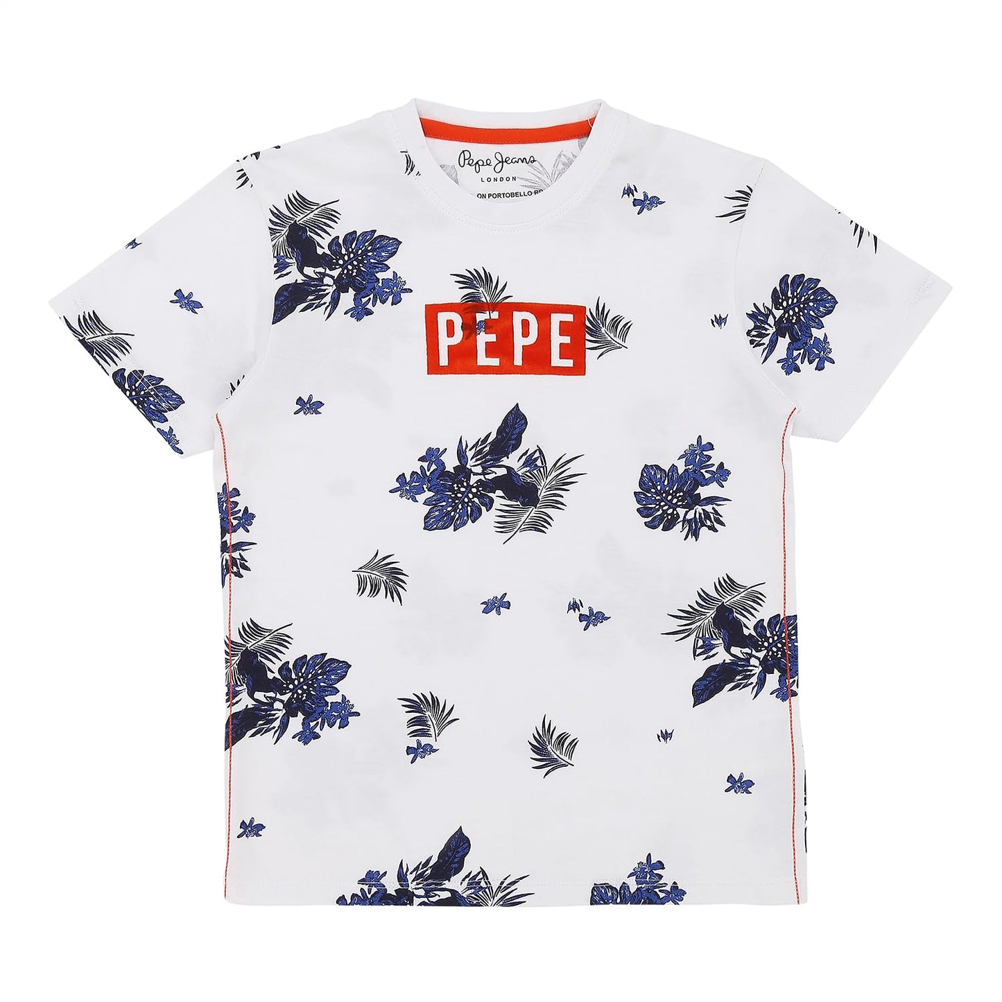 Pepe Jeans BoyS Floral Regular T-Shirt (Pb503449_White 12)