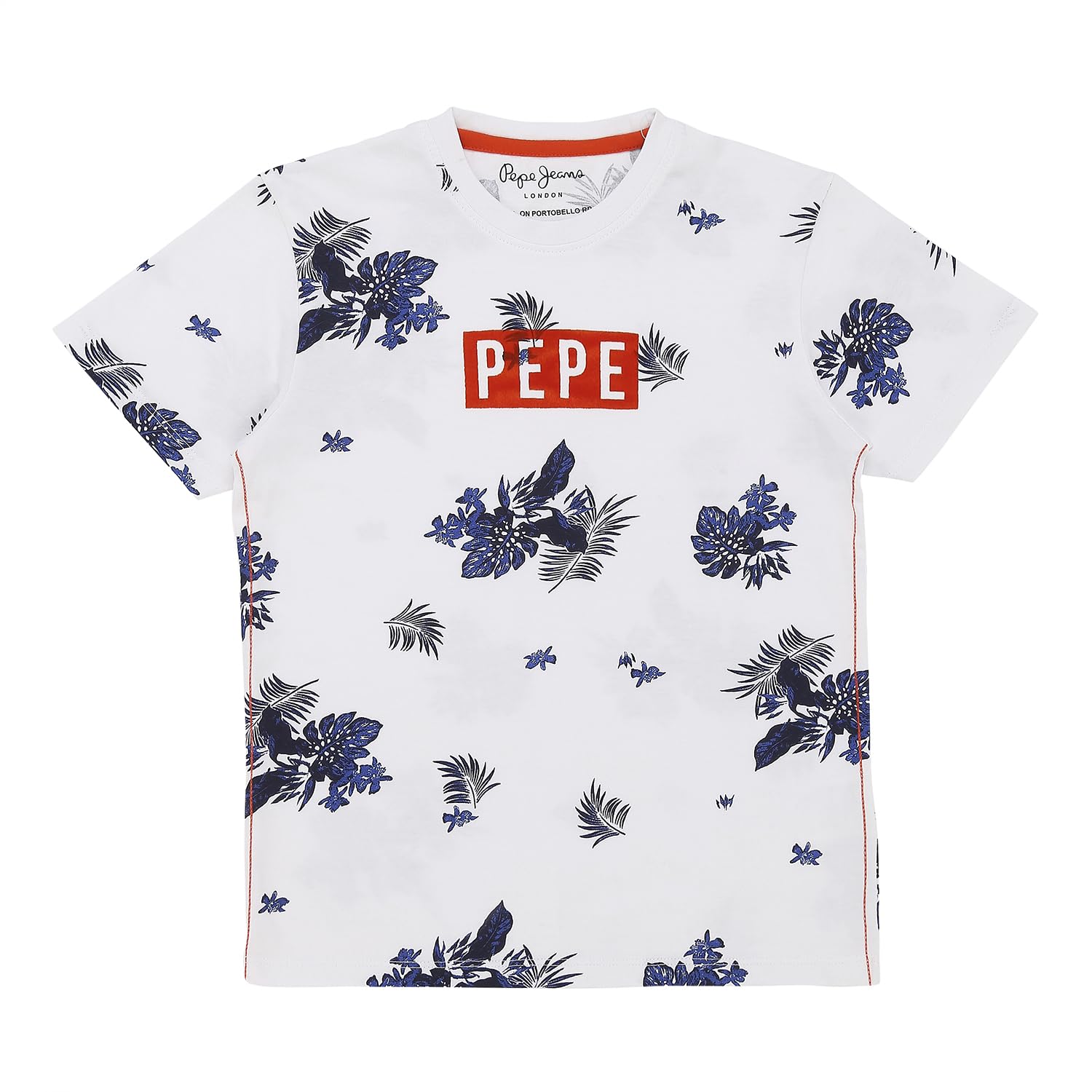 Pepe Jeans BoyS Floral Regular T-Shirt (Pb503449_White 12)