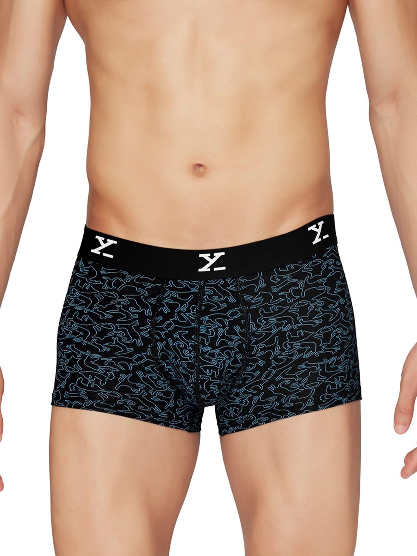 XYXX Mens Micro Modal Trunks - Shuffle Underwear for Men