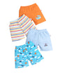 BUMZEE Blue & Orange Boys Shorts Pack of 4 Age - 3-6 Months (Peb9453B-blu.org)