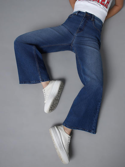 High Star WomenS Wide Leg Fit Jeans
