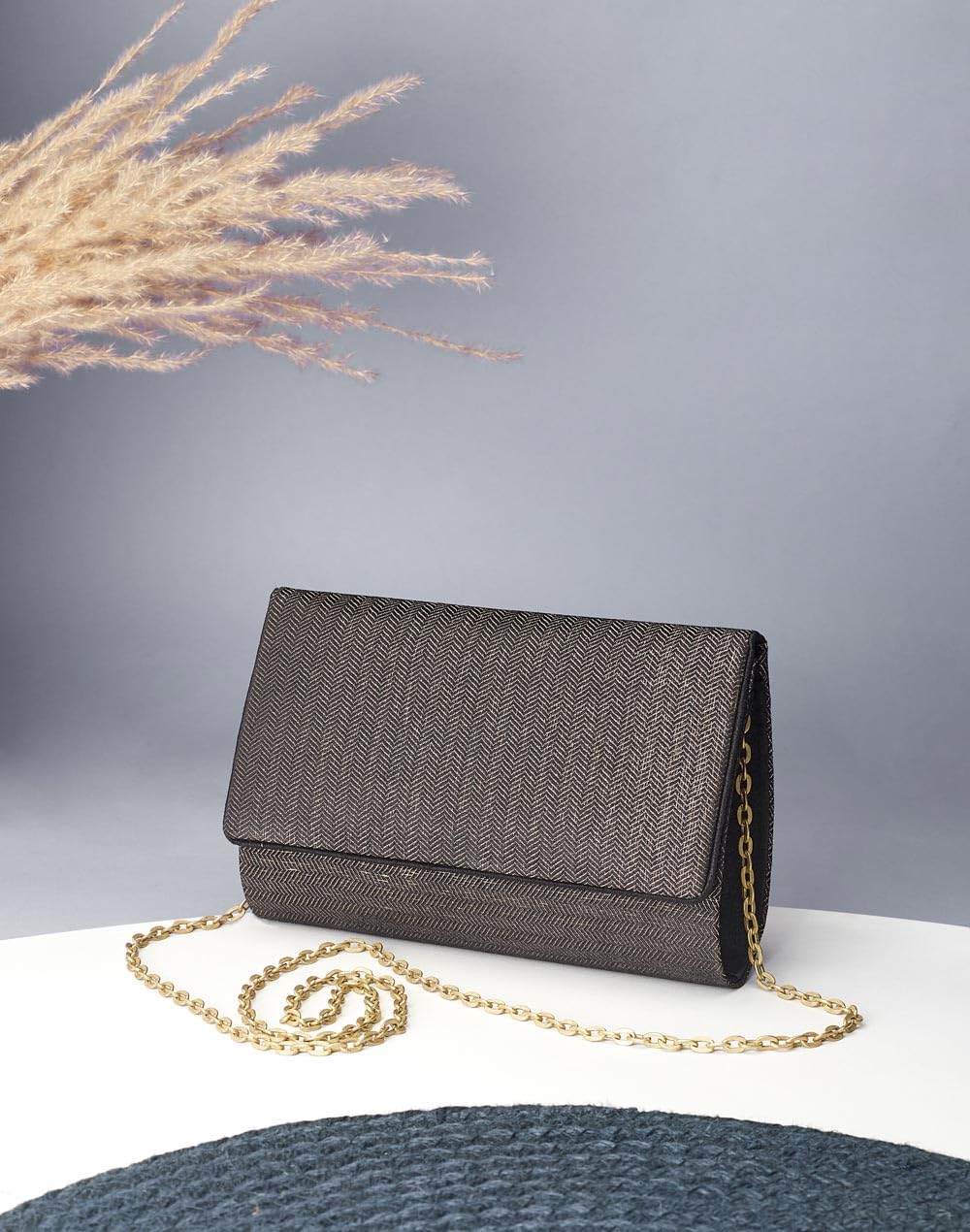 Fabindia Women's Clutch (Black)