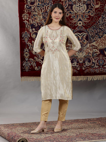 Aurelia Women? Solid Straight Kurta | Lightweight Round Neck Kurta for Women | Solid Kurta for Women | Beautiful Regular Fit Kurta for Women