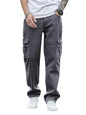 Greciilooks Regular Cargo Pant Baggy Loose Fit Grey