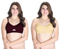 Pack Of 2 Venus Board Bottom Bra With Adjustable Strap