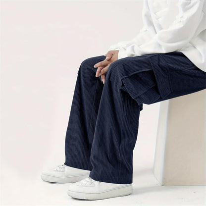 Indoprimo MenS Regular Trouser (Bull 007_Navy