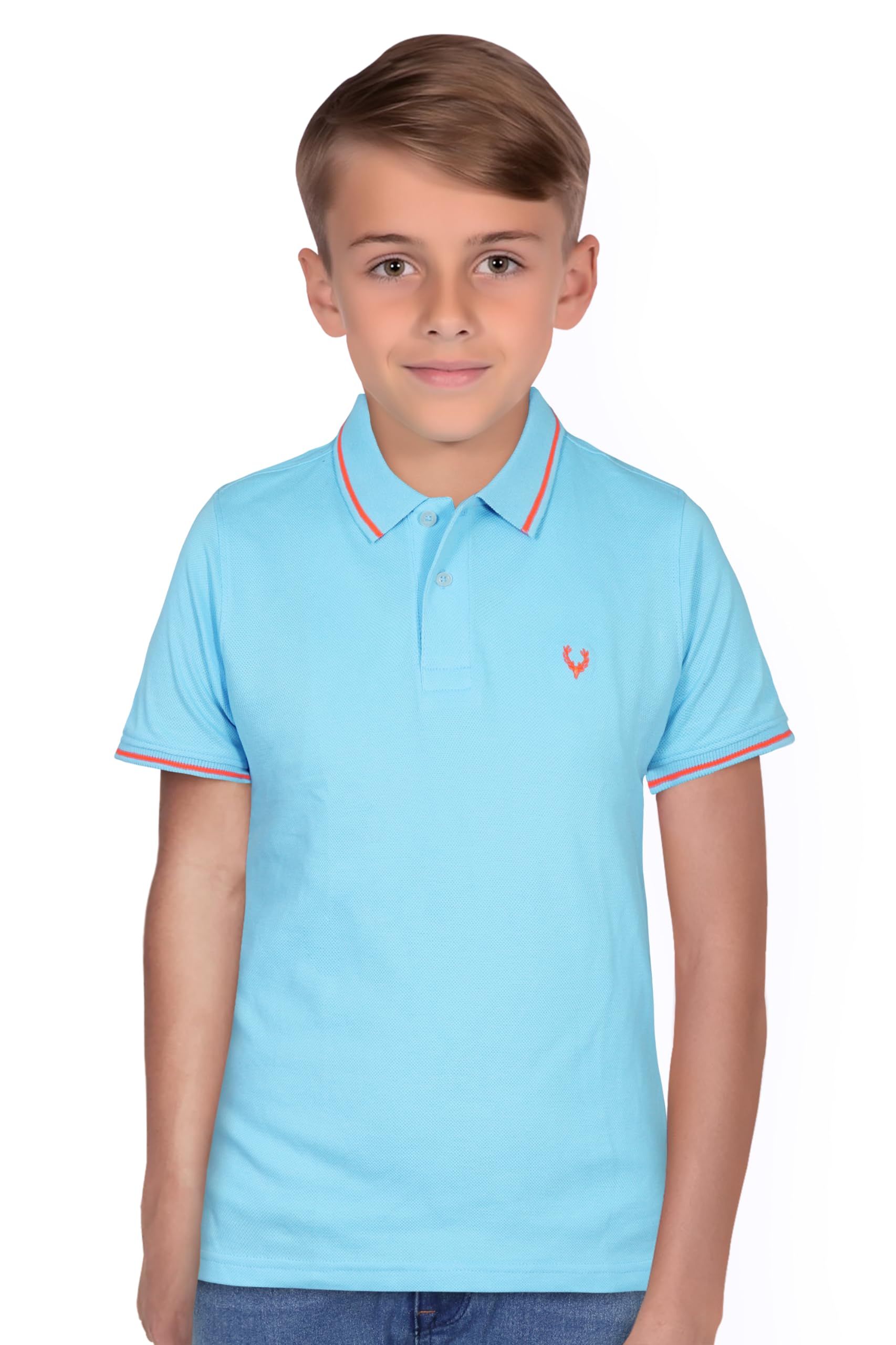 Allen Solly Boys Regular Fit Solid Polo Neck Polo Shirt