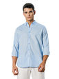 Thomas Scott Mens | Linen Blend | Solid | Button Down Collar | Premium Cotton Linen Blend | Full Sleeve | Casual Shirt for Men