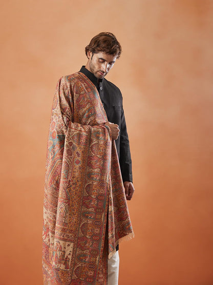Pashmoda Men Shahi Mehfil Kaani Shawl (Size: 101x203 Cm)