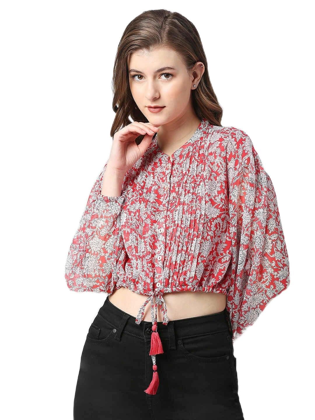 Pepe Jeans WomenS Regular Fit Floral Printed Shirts