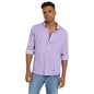Campus Sutra Mens Regular Fit Shirt (CBSSM23_CSMSSRT5800_Lavender