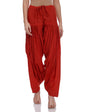 Aurelia Women'S Tailored Fit Cotton Patiala Pants (Crk60025-00350_Red_Fs_Red_Free Size)