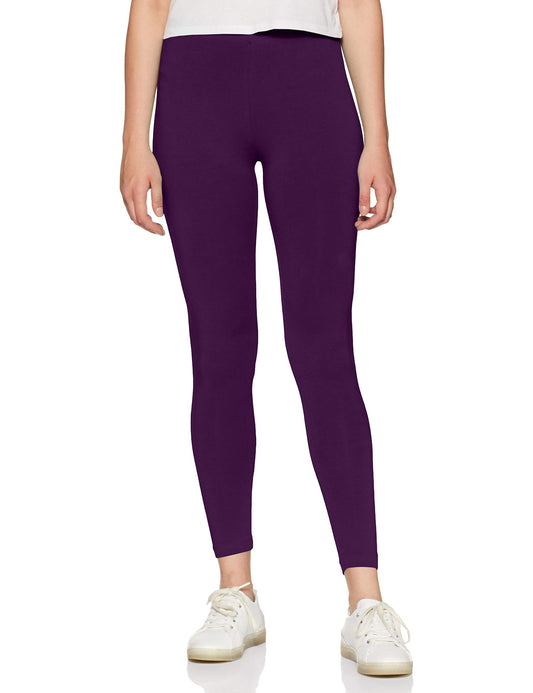 Rupa Women Mid Rise Softline 4D Cotton Stretch Comfort Leggings All-Purpose Fashion for Western, Ethnic, Sporty, and Casual Wear