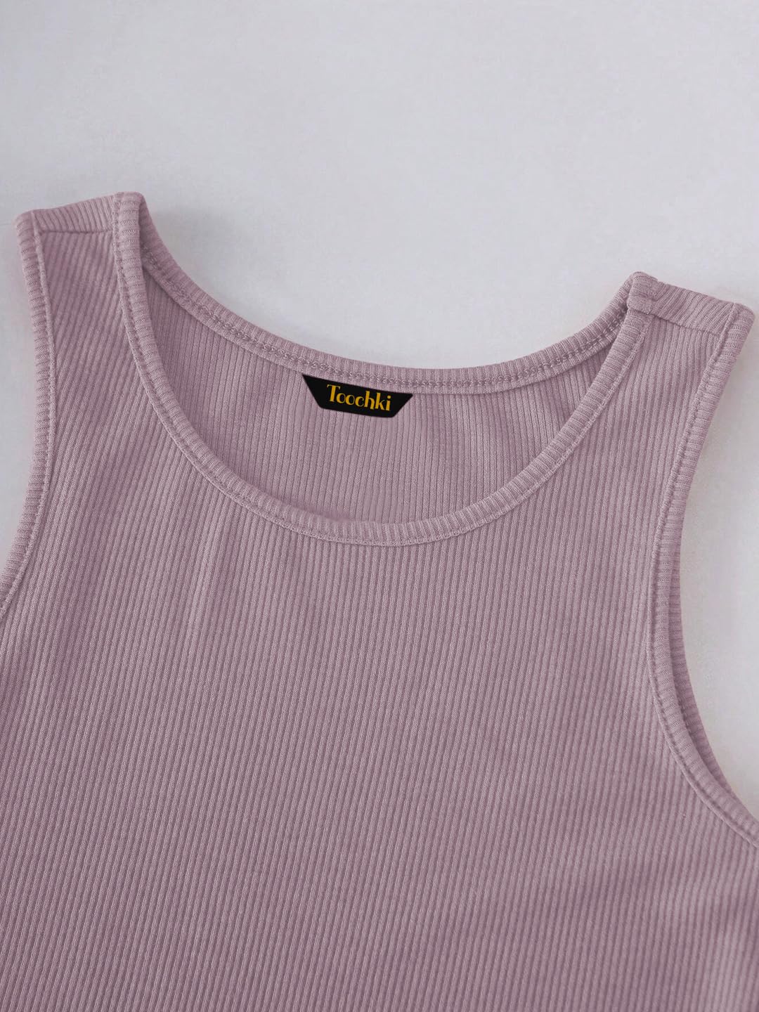 Toochki Tops for Woman | Spandex Top | Crop | Short | Western | for Jeans | Sleeveless | Stretchable | Light Purple