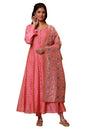 Aurelia Women Rayon Floral Kurta Set (24Fed10603_Pink, Xl