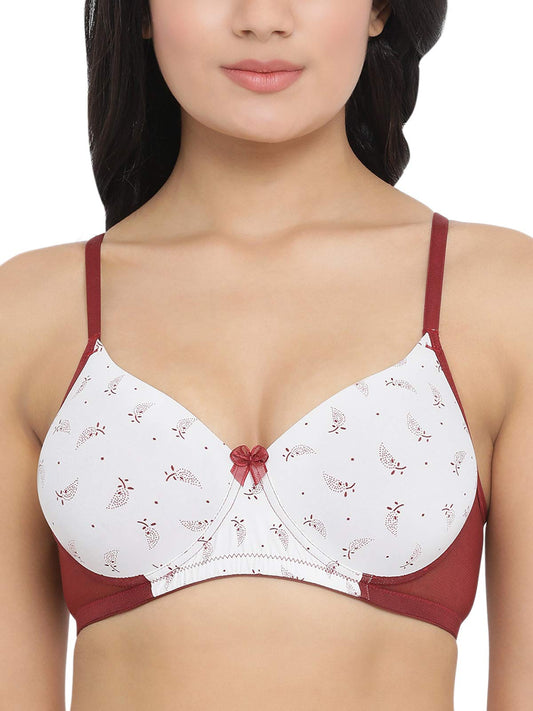 Clovia Womens net T-Shirt Bra (BR1737T1832C_White_32C)